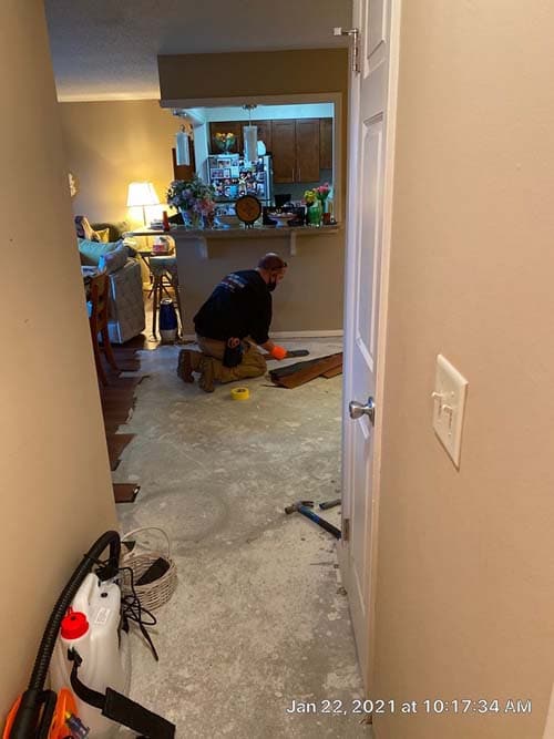 water damage cleanup in Westlake Ohio3