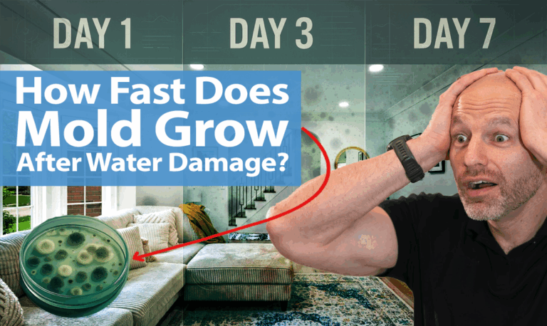 How fast does mold grow after water damage?