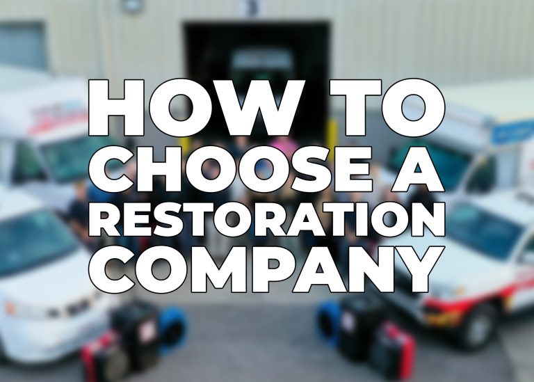 How to choose a restoration company | Choosing the right restoration company in Cleveland. What to look out for.